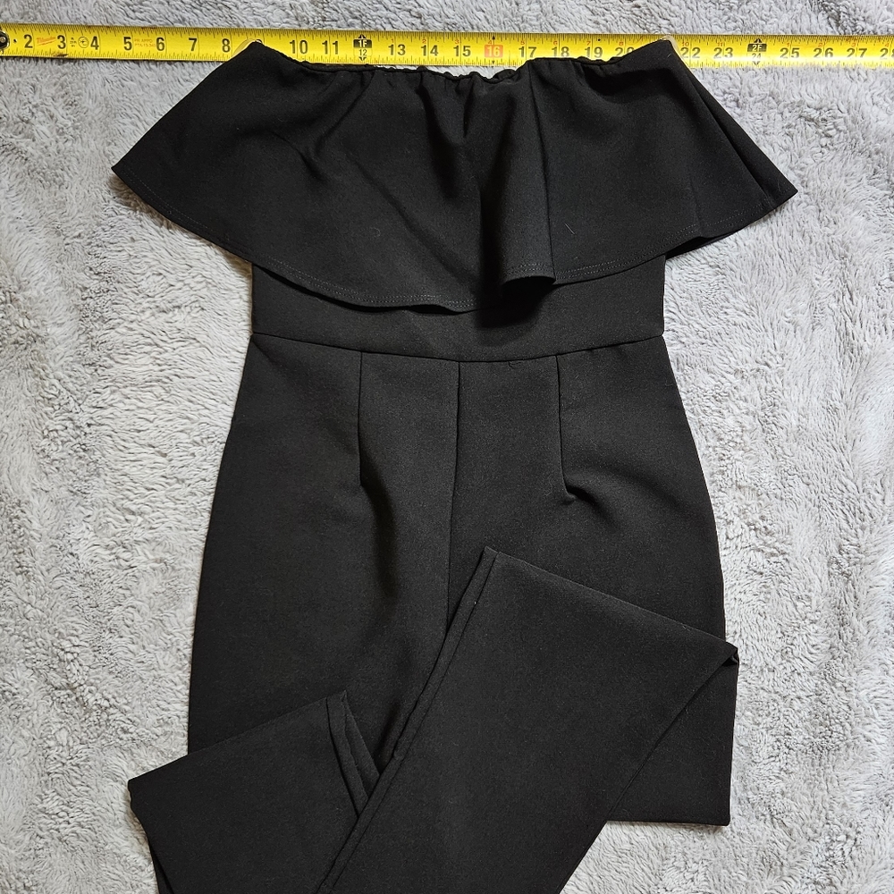 Strapless ruffle bodysuit